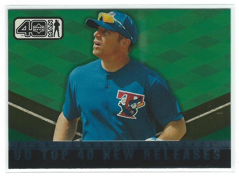 Reed Johnson 2002 Upper Deck 40-Man Electric #1017 Rookie RC Card - Blue Jays