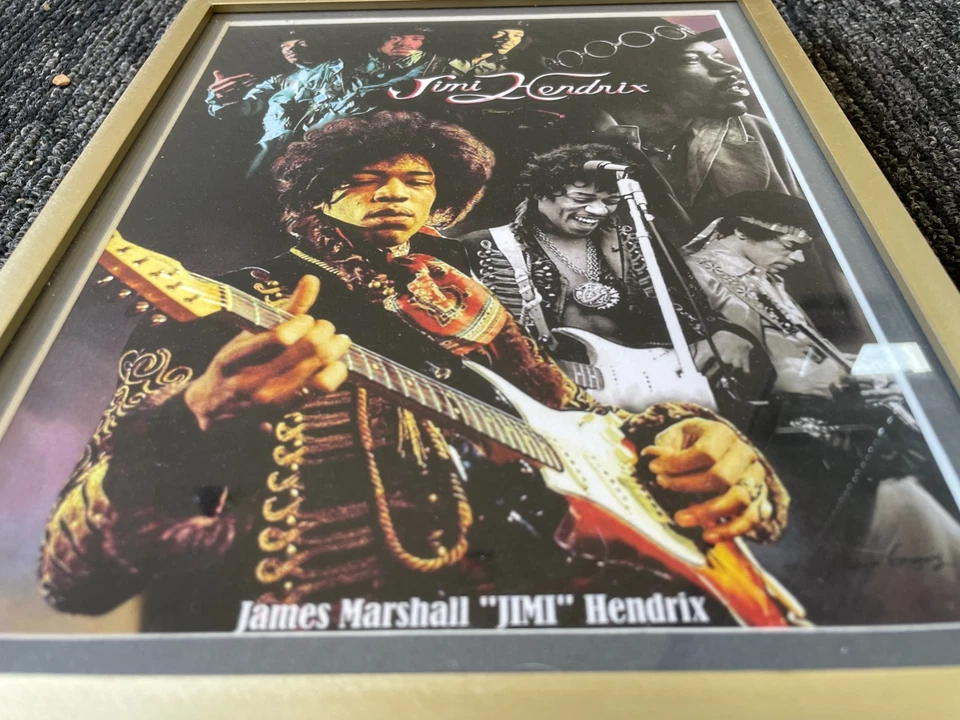 Jimi Hendrix Framed Collage Art Print Poster James Marshall Hendrix Tribute - Image 2 of 4