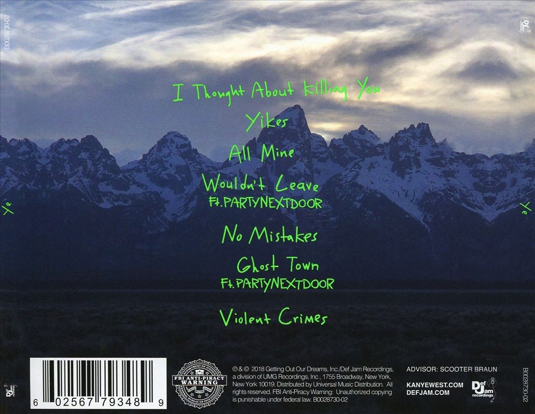 KANYE WEST YE NEW CD 602567793489| eBay