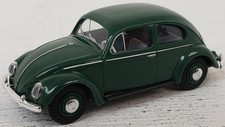 Busch New Ho 187 Scale 1955 Vw Beetle Bug In Dark Green Finish