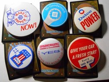 Ad0458 6 Auto Related Pinback Buttons- Chevy Gm Delco Napa Sparkomatic Ad0458 6 Auto Related Pinback Buttons- Chevy Gm Delco Napa Sparkomatic