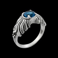 Promise Ring Topaz 925 Sterling Silver Symbol of Commitment