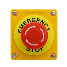 Push Button Station, 660V 10A 2 Position 1NO 1NC Momentary Emergency Stop... 