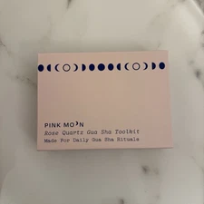 Pink Moon Rose Quartz Gua Sha Facial Toolkit