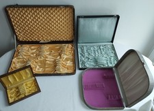 KONVOLUT ANTIKE SILBER BESTECK SCHATULLEN SCHACHTELN BOXEN LEER