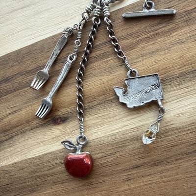 Twilight Movie Charm Necklace Souvenir Purchased In Forks Washington Apple Fork