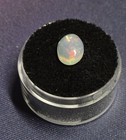 Natural Ethiopian Fire Opal Oval 1.6ct Cabochon Loose Gemstone 7.4mmx10.2 mm — photo 3
