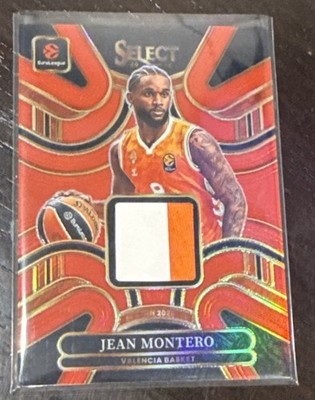 2025-26 Panini Select Euroleague Jean Montero RED Jersey Patch 4/75