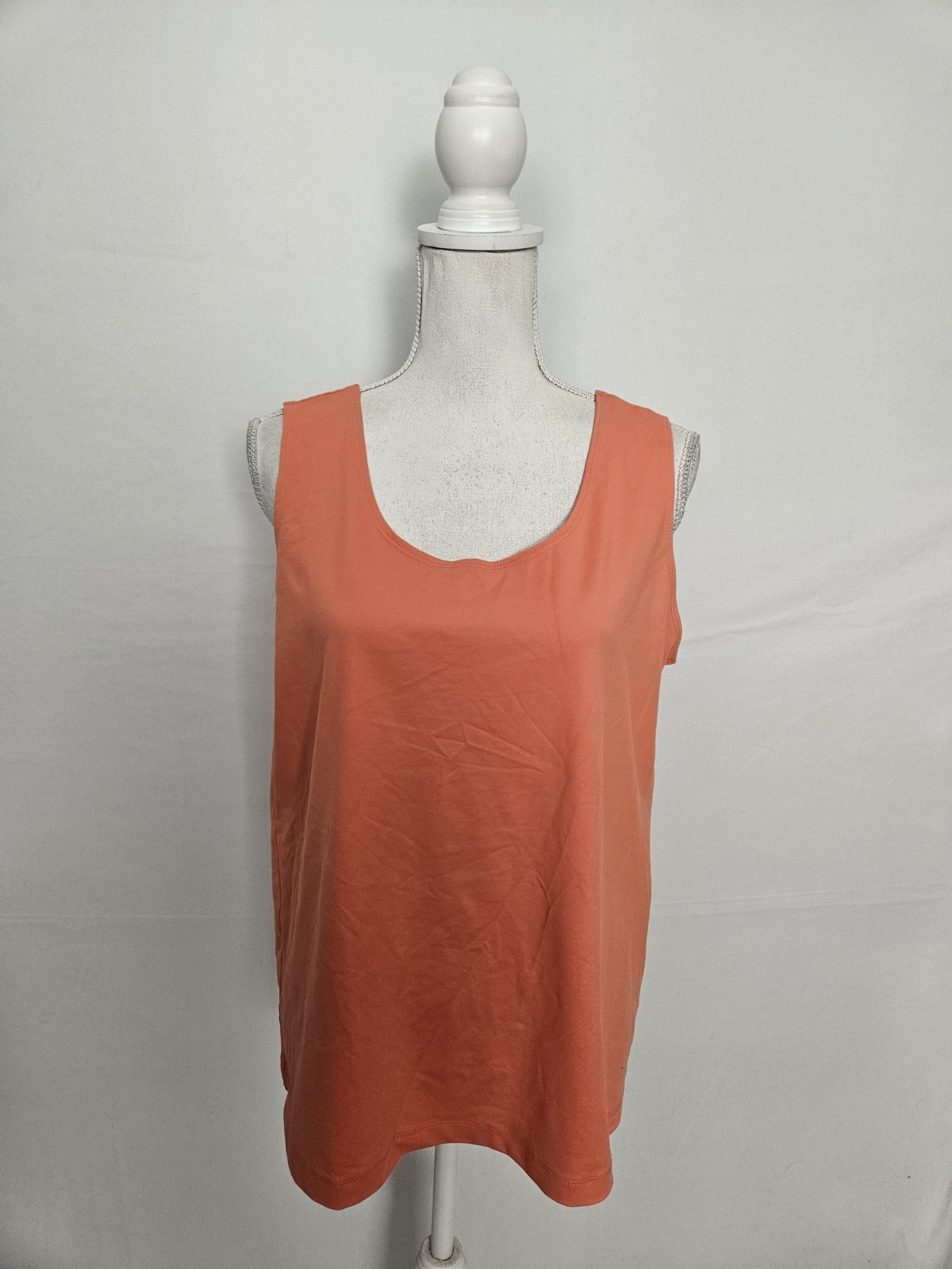 Chico's Solid Bright Orange Basic Stretchy Layeri… - image 1
