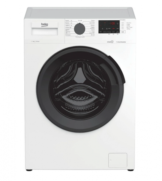 Beko mwuxs71282ai/it lavatrice 7kg slim, classe a, 1200 giri, vapore, motore inv