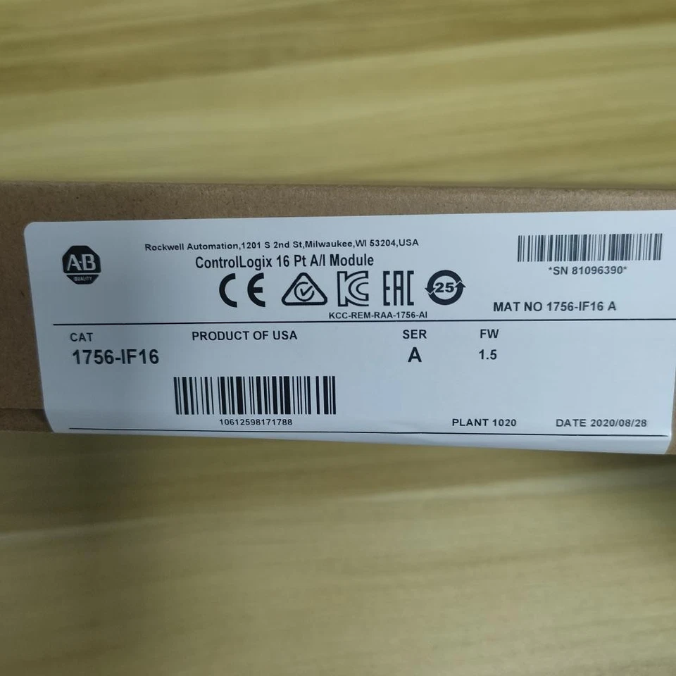 New Factory Sealed AB 1756-IF16 SER A ControlLogix 16 Pt Input Module 1756IF16 - Image 4 of 4