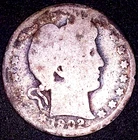 1902-O BARBER QUARTER 25C , POOR CONDITION
