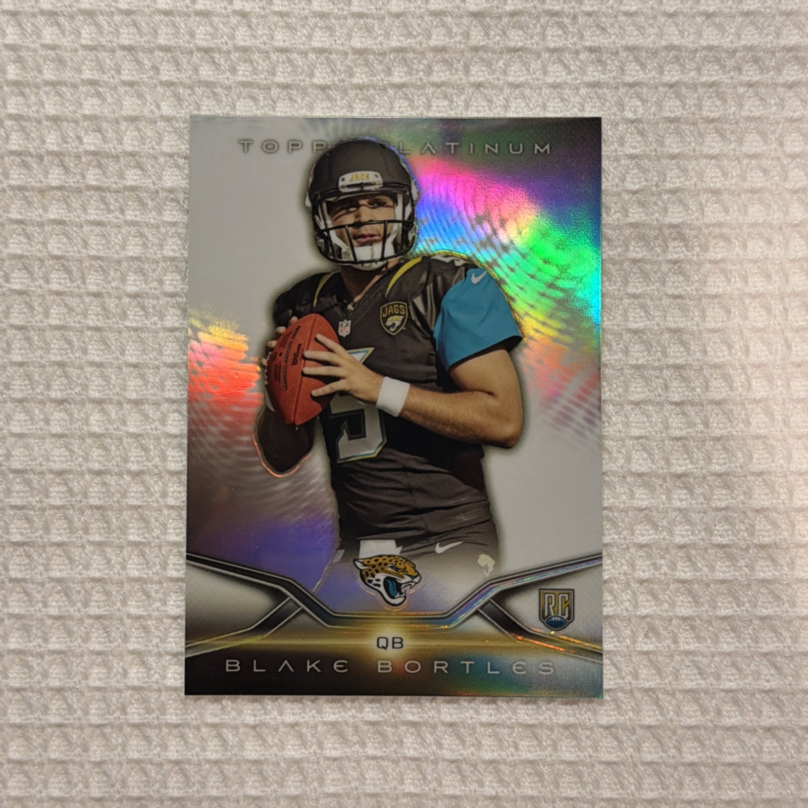 2014 Topps Platinum Football Blake Bortles Refractor Rookie RC Card #116 Jaguars
