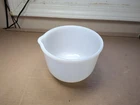 Vintage Glasbake Made for Sunbeam 20CJ Large White Milk Glass Mixer Mixing Bowl.