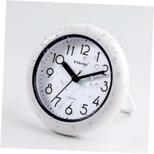 Waterproof Bathroom Clock, Desktop Bathroom Clocks, 7 Inches Silent Non 