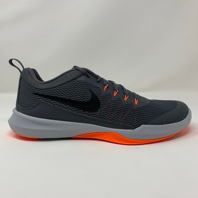 Nike Mens Legend Trainer 924206-002 Dark Grey Orange Mesh Training Shoes Size 11