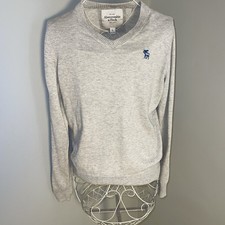 Vintage Y2K Abercrombie  Fitch Muscle Sweater Heather Gray Mens L