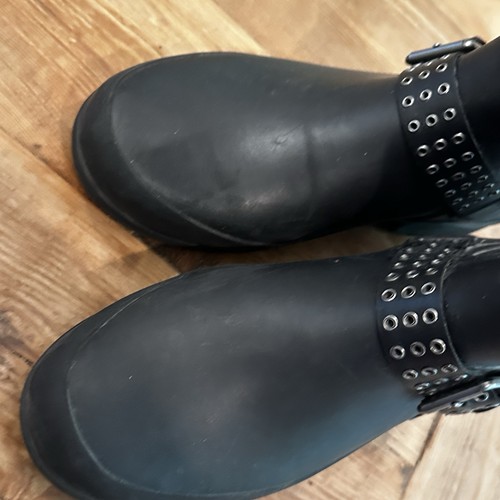 Ralph Lauren Denim and Supply Cleo Women’s Black Rubber Rain-boot Size 9 - Picture 4 of 7