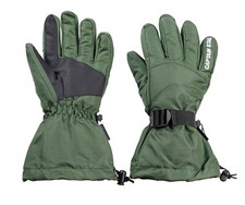 CAPTAIN STAG Men's Winter Long Fleece-Lined Gloves, Size M, Olive, UX-1199