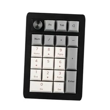  EK21 VIA Gasket Number Pad with 1000mAh Wisteria V2 Switch Black Silver
