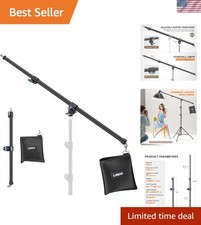 store 2.5ft to 5ft Adjustable Overhead Light Boom Arm with Universal Tripod C...