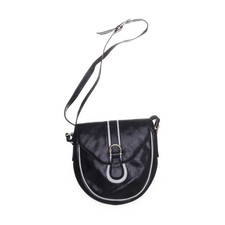 Plinio Visona, Umhängetasche, Damen, Leder, Schwarz/Weiß, 18, 5, 20 cm #2z5