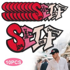 10PCS Iron-on Sew-on Embroidered Patches for Jackets Bags DIY Clothing Repair