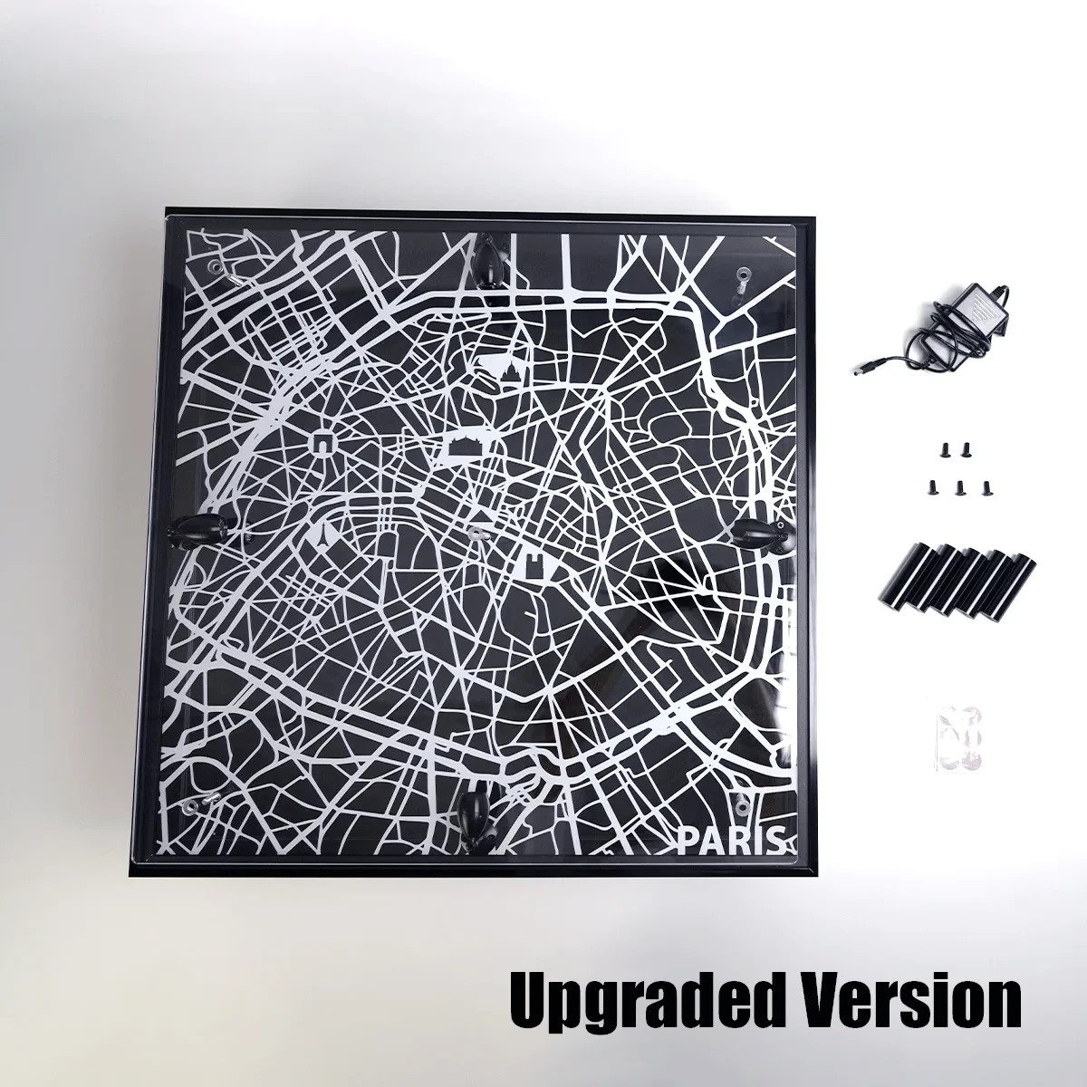 Tabel JW wood design wooden black and white display PARIS city