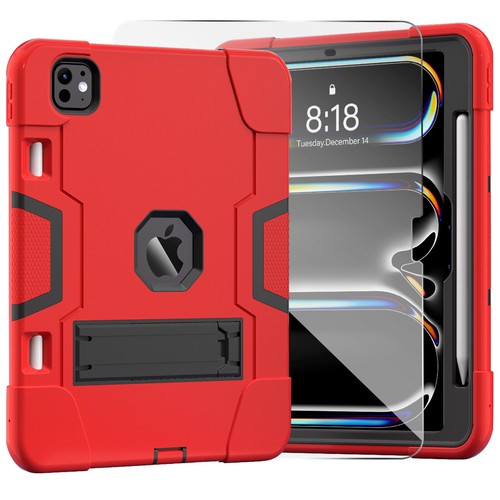 For iPad Pro 13 inch 2024-2025 Heavy Duty Rotating Kickstand Shockproof Case lot - 第 93/110 張圖片