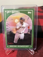 2023 Topps x Bob Ross The Joy of Baseball Hunter Pence #56 Green #74/75 Giants