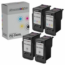 4PK PG-240XL CL-241XL Inkjet Cartridge for Canon PIXMA MG and MX Series Printers