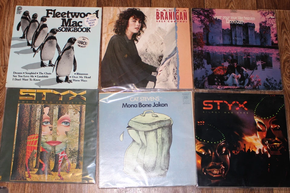 Vintage Vinyl Record LP LOT (30) Rock/Pop; Bob Seger Styx Alice Cooper & More - Image 4 of 4
