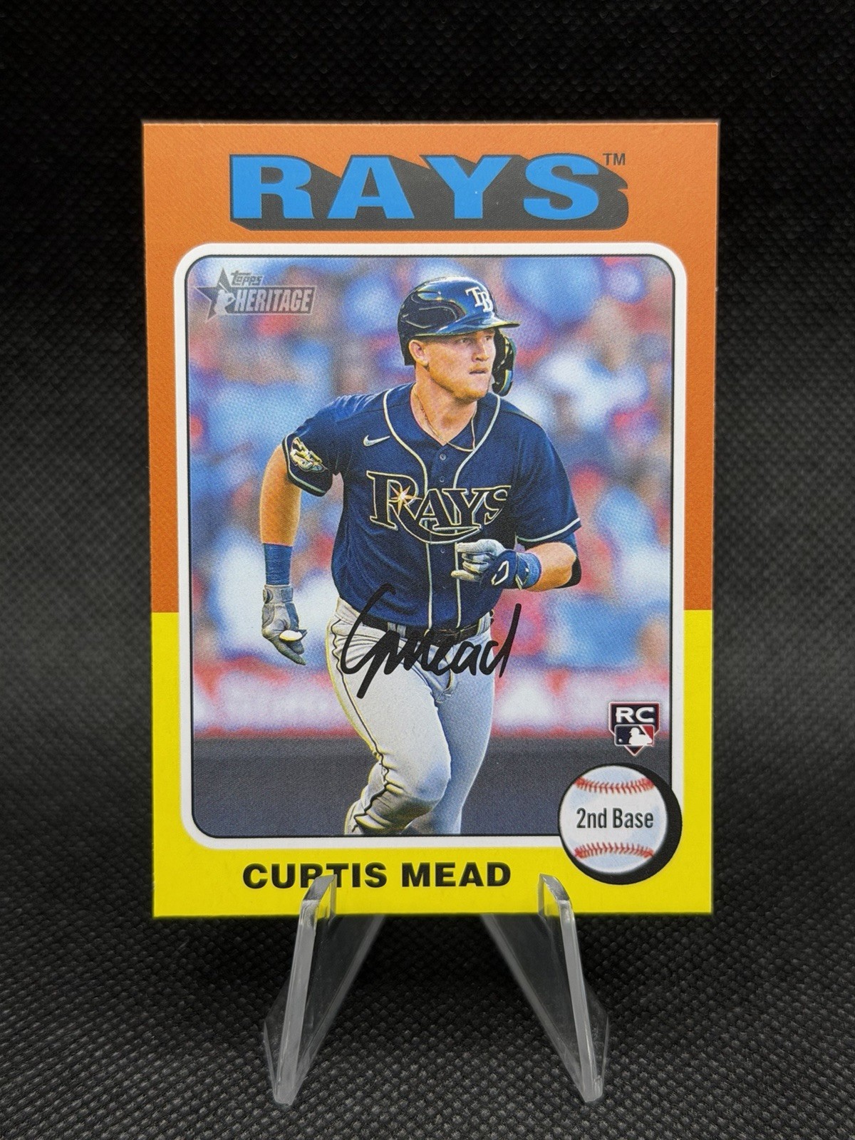 2024 Topps Heritage - Color Swap Variation Curtis Mead #176 (RC)