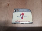 Seagram's Crown 7 Lighter Promo Advertising Double SIded Say And Be Sure
