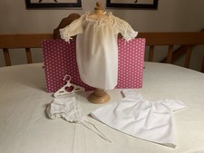 1986/1991 PLEASANT COMPANY FELICITY SHIFT, NIGHTGOWN SHIFT, NIGHT CAP, HANGER