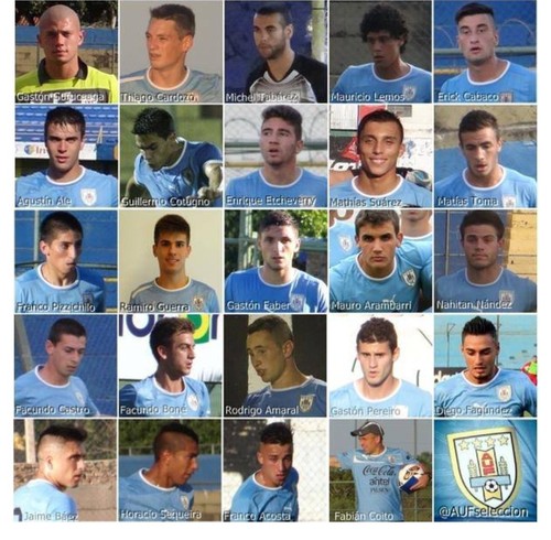 Jersey match worn by the Uruguayan national team under 20 year 2015 Gastón Faber - Picture 9 of 12