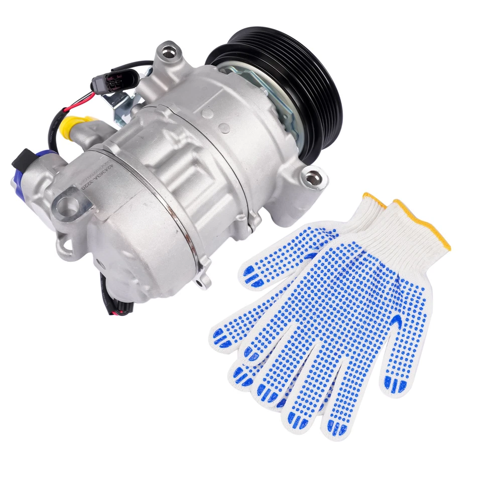 Compresor de aire acondicionado con 6 ranuras para Audi A4 A5 A6 Allroad A7 Q7 Q8 4M0820803J Foto 3 de 4