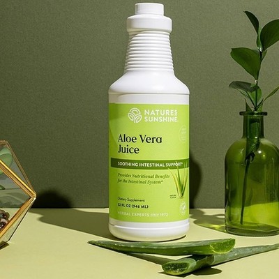 Aloe vera natural juice natures sunshine
