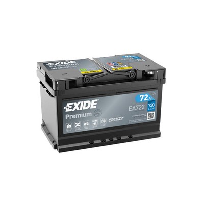 EXIDE Premium EA 722 Pb Starterbatterie  12V 72 AH/C20 - 720A(EN)