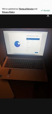 Lenovo Silver Laptop Intel Core i5 8GB RAM 128GB 15in Windows 11 Home Used
