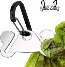 2PCS Dog Poop Bag Holder, Waste Holder 2 Count (Pack of 1), Stainless Steel