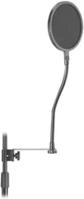 On-Stage ASVS6-GB Microphone Pop Filter with Clamp and 13" Gooseneck 6 inch 