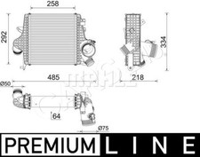 MAHLE Ladeluftkühler Für AUDI Q7 VW Touareg 18- 4M0145803BP