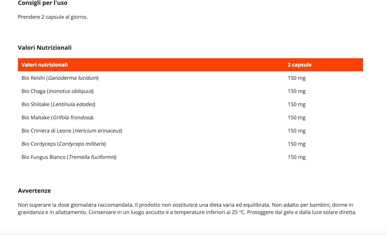 Integratore Funghi BIO Mushroom Complex | Focus e Difese Immunitarie - 2