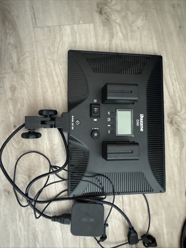 Dazzne D50 Photography Light Panel - BONUS BATTERIES AND AC ADAPTER (NOT EOM)