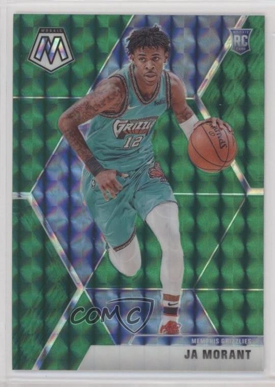 2019-20 Panini Mosaic Rookies Green Prizm Ja Morant #219 1s4e