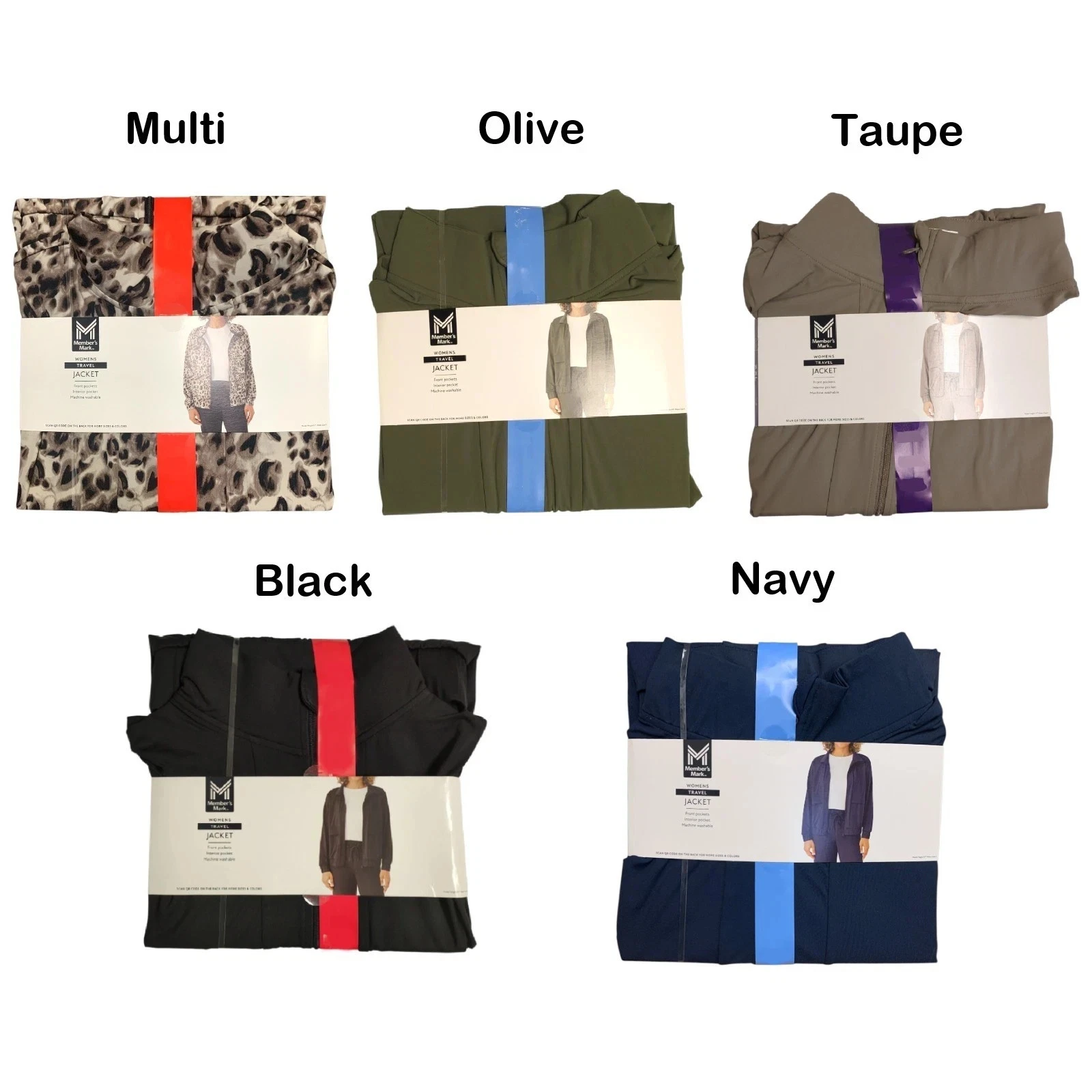 Member's Mark Women's Travel Jacket, Full-Zip, Relaxed Fit, Elastic Cuffs/Waist
Opens in a new windo
