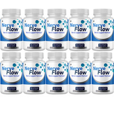 Nerve Flow Advanced Formula For Nerve Support, Maximum Strength - 10 Bottles