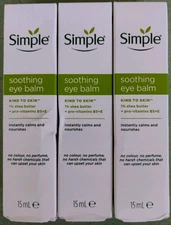 Simple Soothing Eye Balm 3-Pack 15ml 0.5oz Exp 04/2028