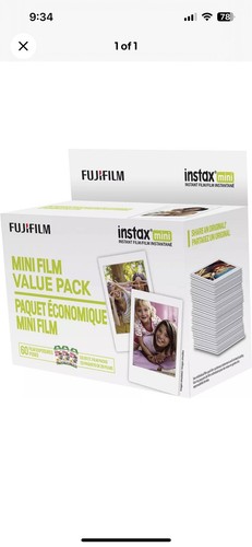 Fujifilm - INSTAX MINI Instant Film Value Pack - White 50 Pictures